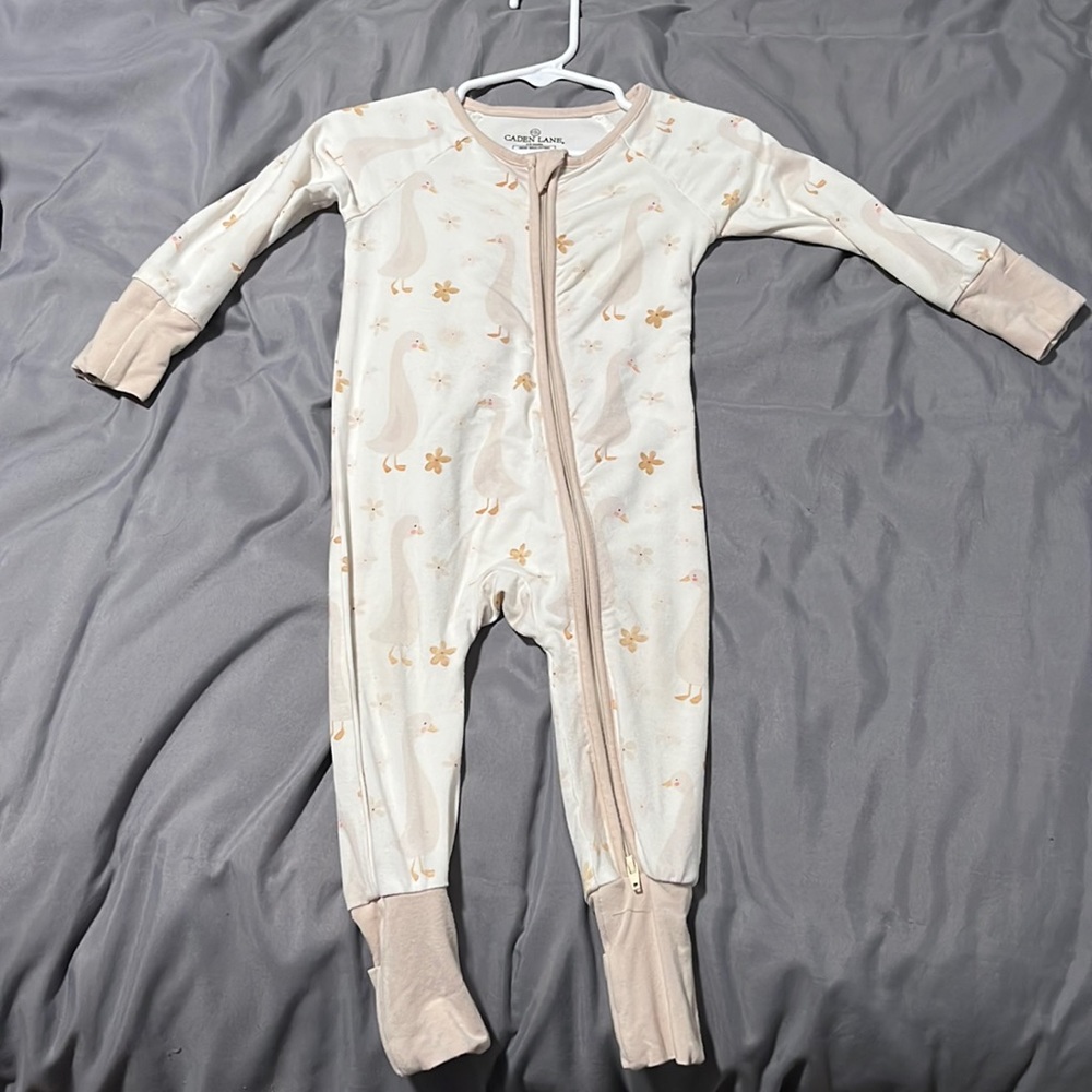 Convertible bamboo zipper romper